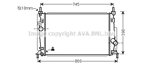 AVA QUALITY COOLING Radiaator,mootorijahutus MZ2237